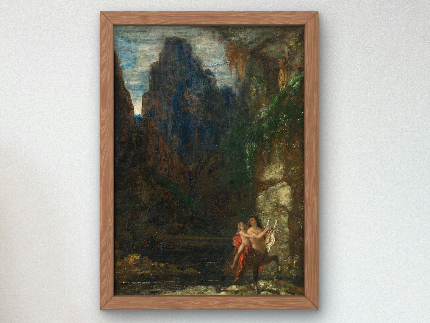The Education of Achilles by Gustave Moreau 1884, Wall Art Print, Fine Art Reproduction, Museum Quality Decor, Poster