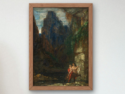 The Education of Achilles by Gustave Moreau 1884, Wall Art Print, Fine Art Reproduction, Museum Quality Decor, Poster