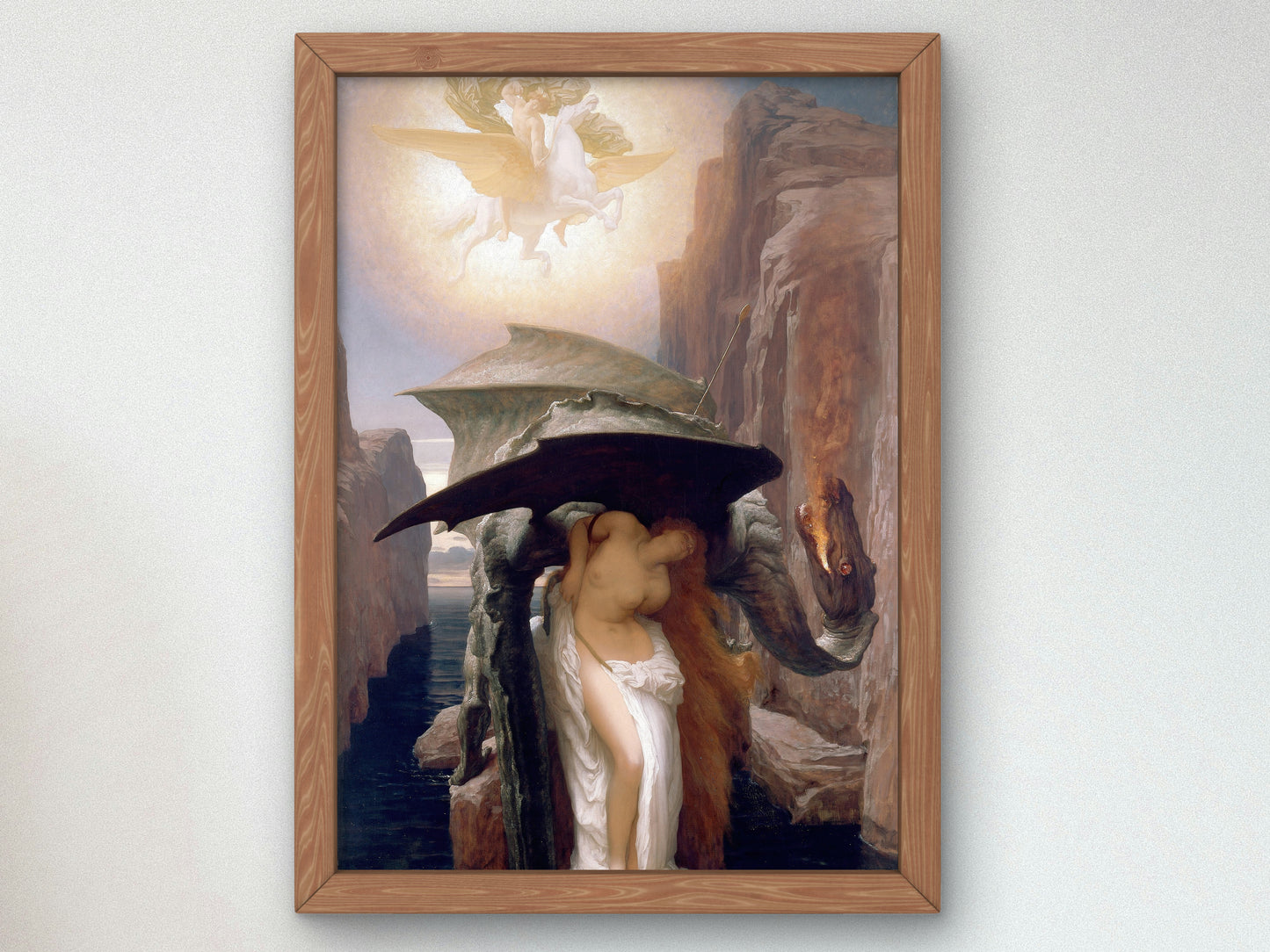 Perseus and Andromeda by Frederic Leighton 1891, Wall Art Print, Fine Art Reproduction, Museum Quality Decor, Poster