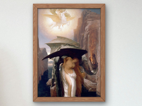 Perseus and Andromeda by Frederic Leighton 1891, Wall Art Print, Fine Art Reproduction, Museum Quality Decor, Poster