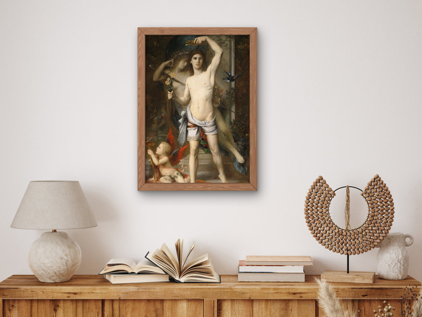 The Young Man and Death by Gustave Moreau 1856, Wall Art Print, Fine Art Reproduction, Museum Quality Decor, Poster
