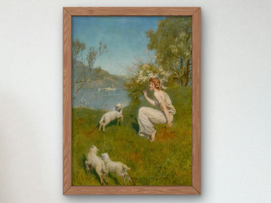 Woodland Nymph by John Collier, Wall Art Print, Fine Art Reproduction, Museum Quality Decor, Poster