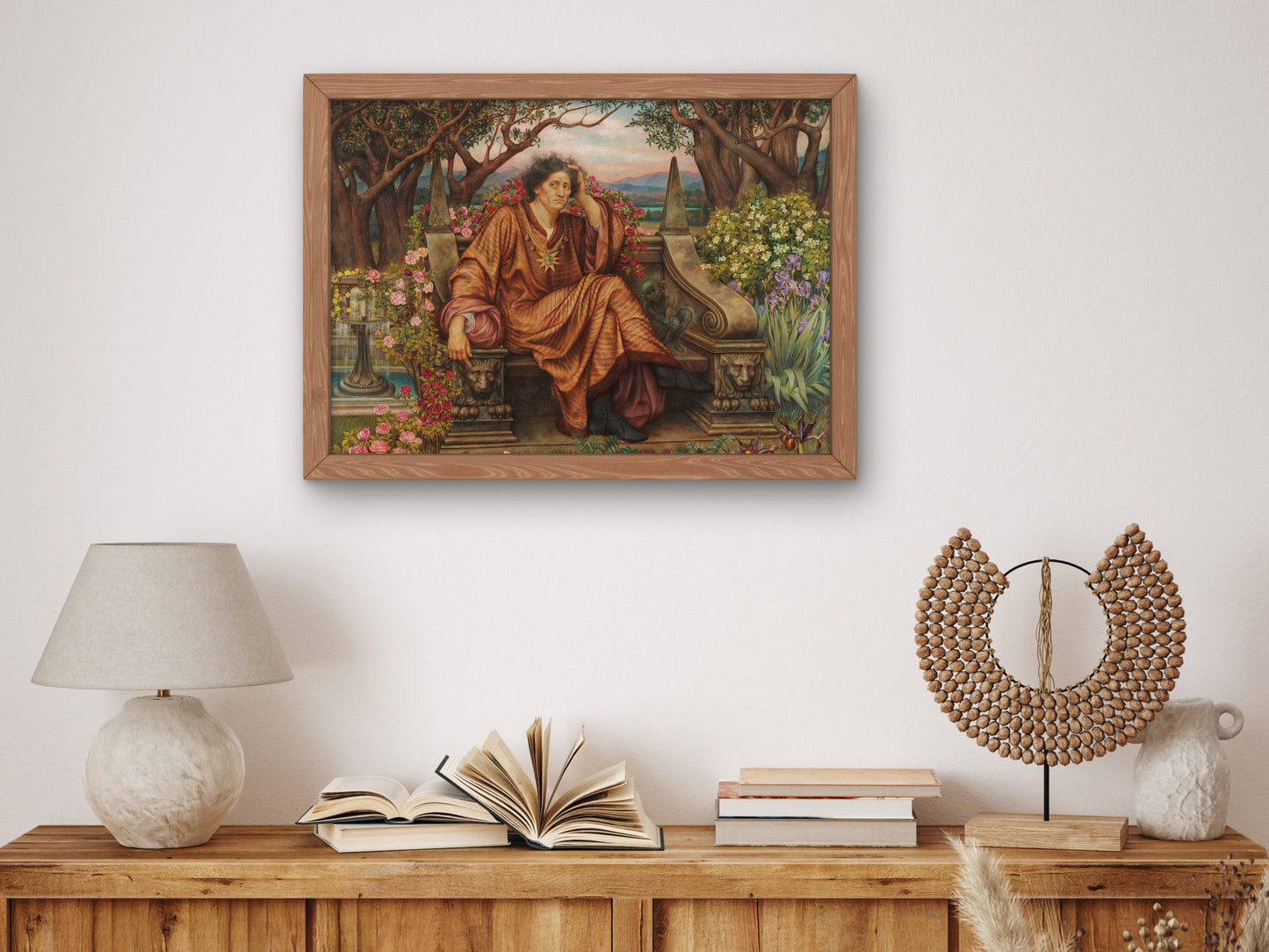 A Soul in Hell by Evelyn De Morgan 1901, Wall Art Print, Fine Art Reproduction, Museum Quality Decor, Poster