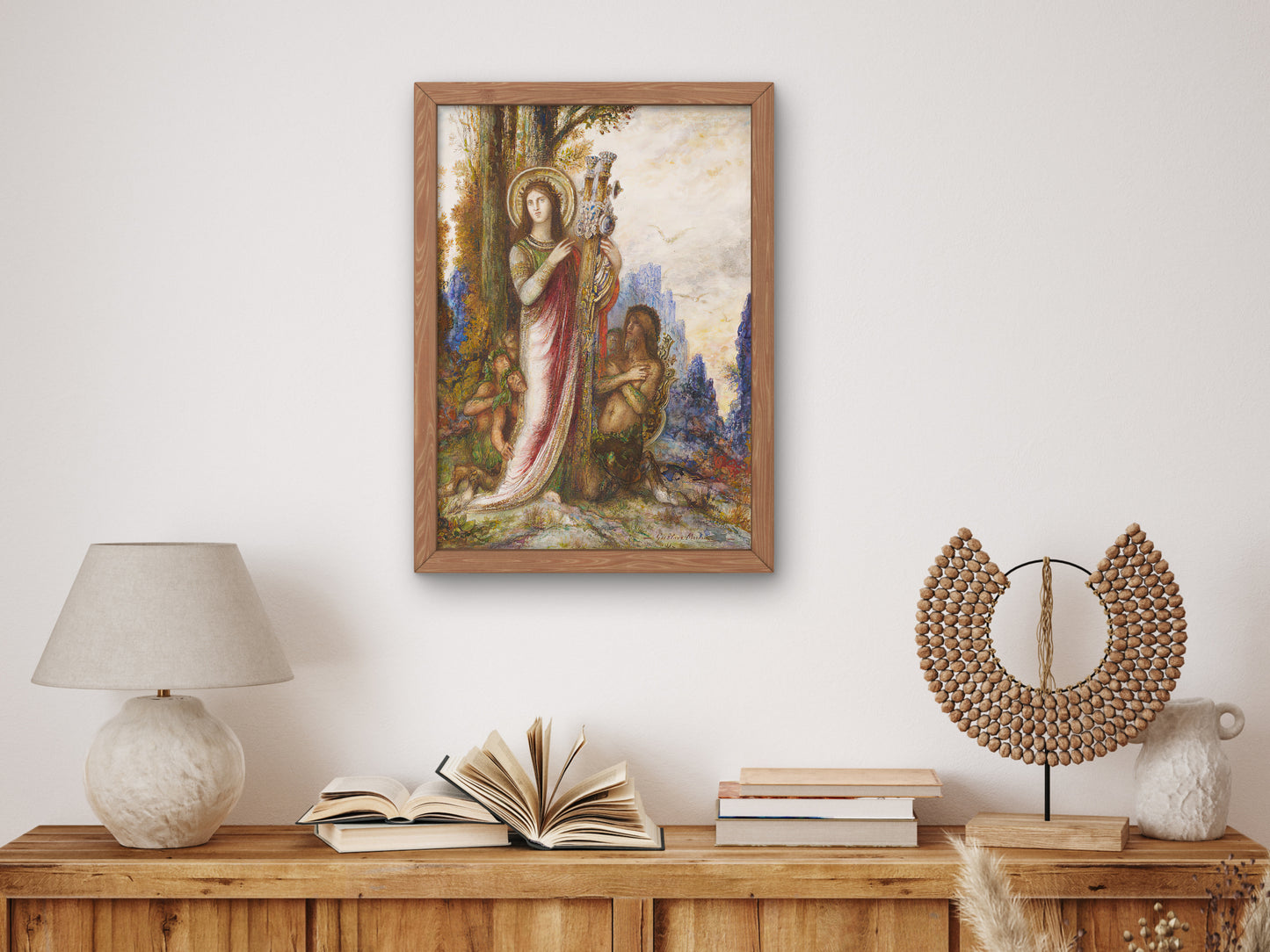 Poet and Satyrs by Gustave Moreau 1890, Wall Art Print, Fine Art Reproduction, Museum Quality Decor, Poster