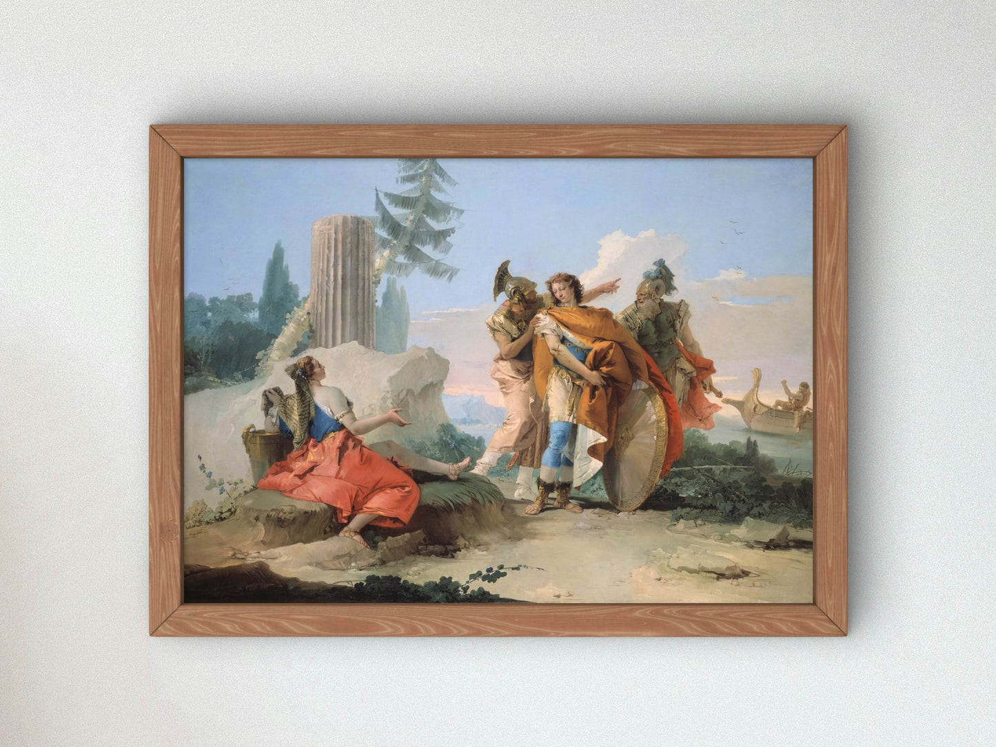 Armida Abandoned by Rinaldo by Giovanni Battista Tiepolo 1742, Wall Art Print, Fine Art Reproduction, Museum Quality Decor, Poster