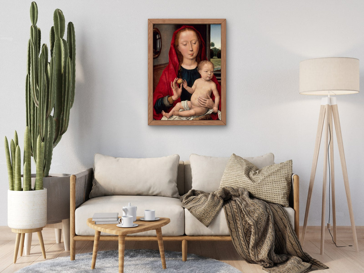 Virgin and Child by Hans Memling 1485, Wall Art Print, Fine Art Reproduction, Museum Quality Decor, Poster