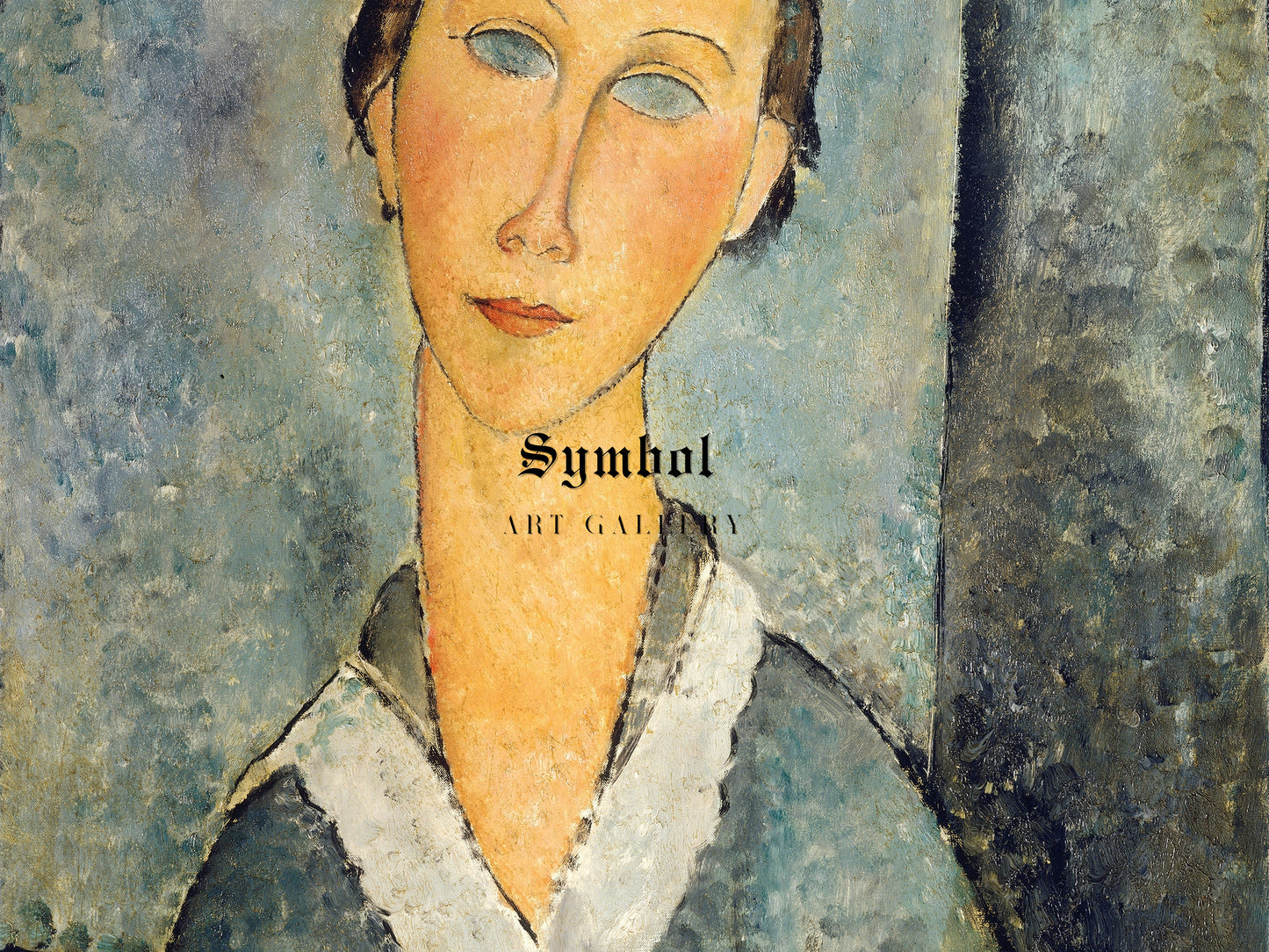 Girl in a Sailor's Blouse by Amedeo Modigliani 1918, Wall Art Print, Fine Art Reproduction, Museum Quality Decor, Poster