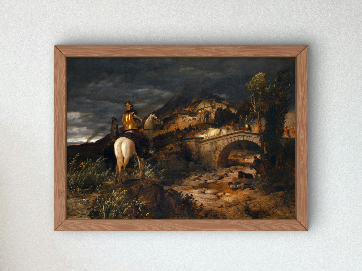 The March of the Goths by Arnold Böcklin 1881, Wall Art Print, Fine Art Reproduction, Museum Quality Decor, Poster