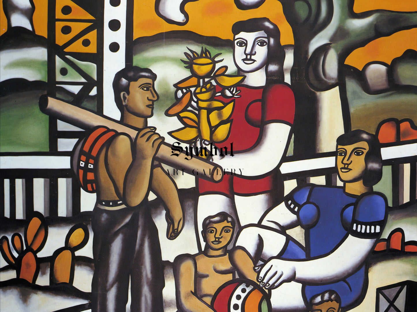 The Camper by Fernand Léger 1926, Wall Art Print, Fine Art Reproduction, Museum Quality Decor, Poster