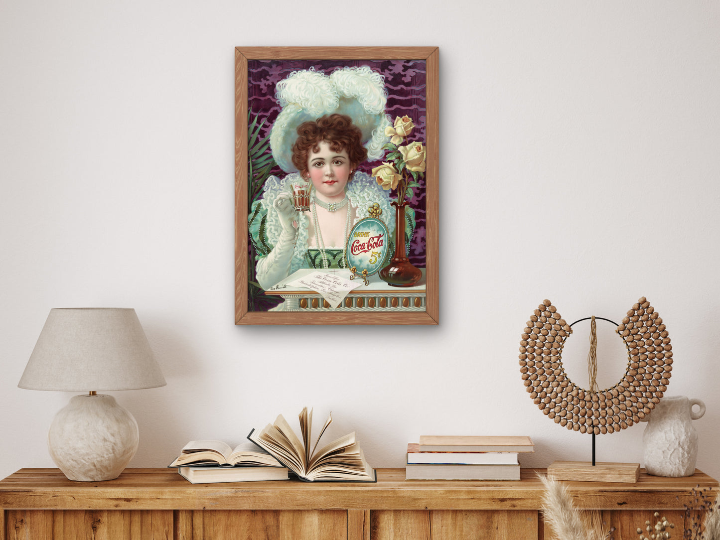 Drink Coca Cola 5 Cents by Anonymous 1890, Wall Art Print, Fine Art Reproduction, Museum Quality Decor, Poster