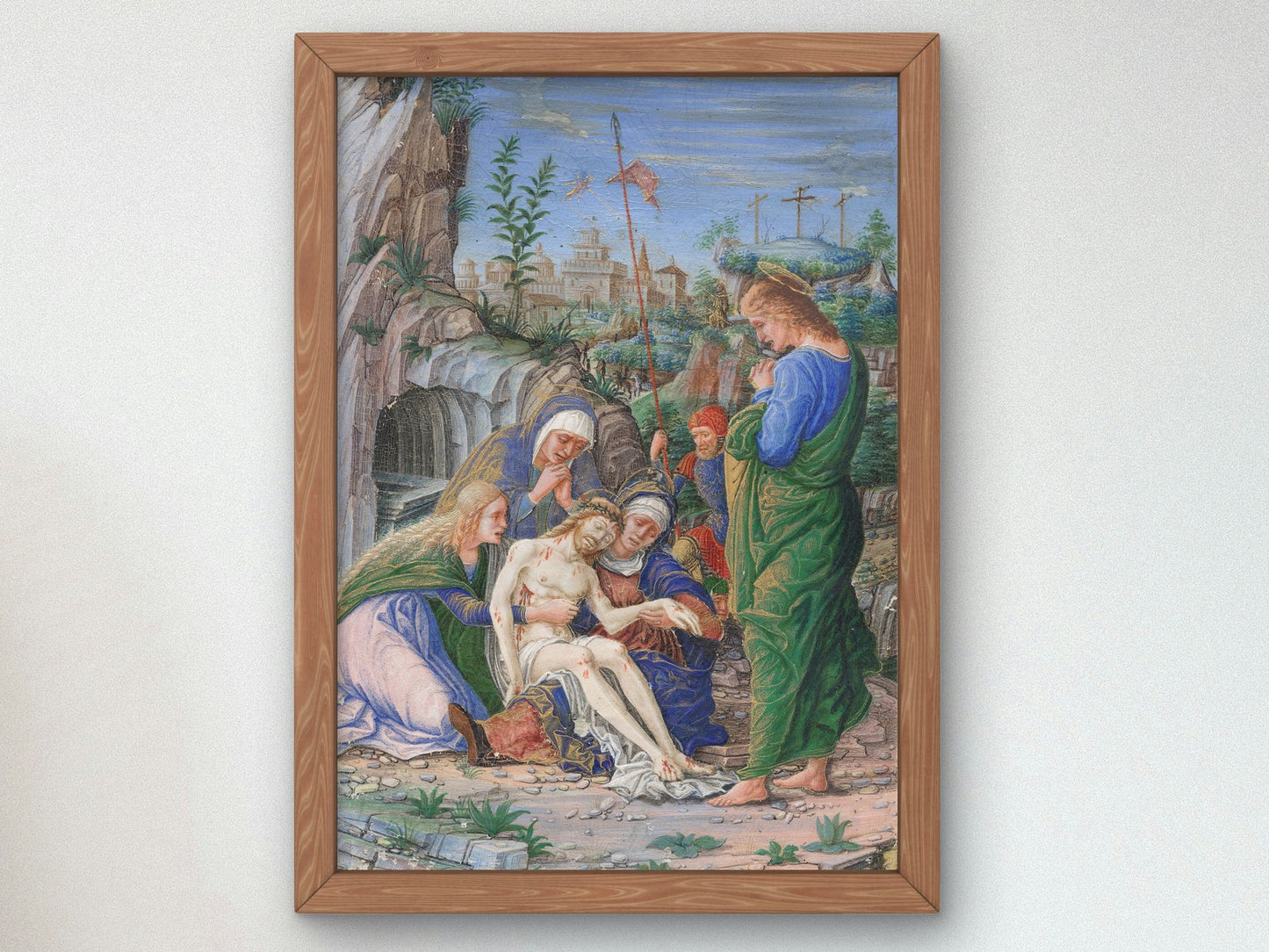 Pieta by Francesco dai Libri 1475, Wall Art Print, Fine Art Reproduction, Museum Quality Decor, Poster