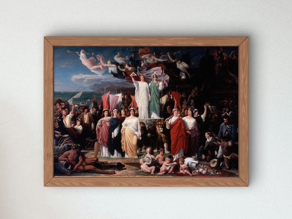 Genius of America by Adolphe Yvon 1858, Wall Art Print, Fine Art Reproduction, Museum Quality Decor, Poster