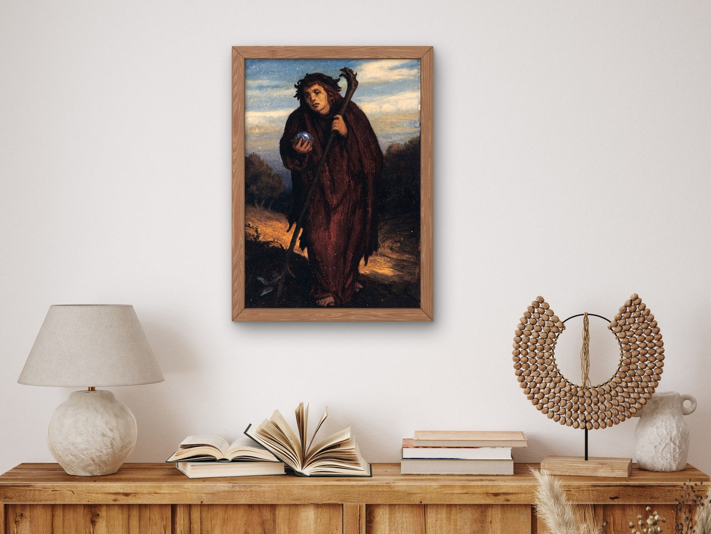 The Poet Bears the Sorrows of the World by Elihu Vedder 1890, Wall Art Print, Fine Art Reproduction, Museum Quality Decor, Poster