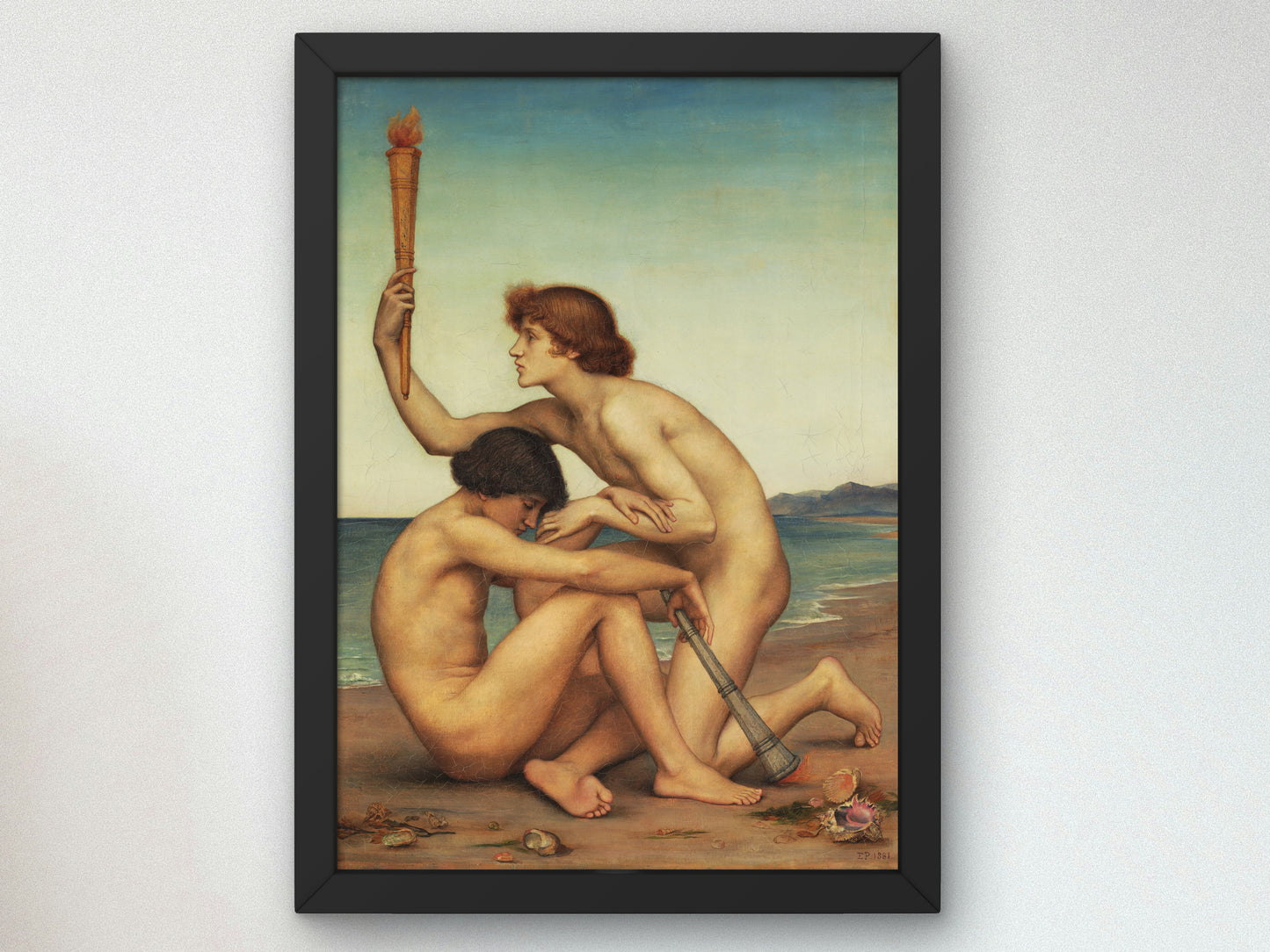 Phosphorus and Hesperus by Evelyn De Morgan 1881, Wall Art Print, Fine Art Reproduction, Museum Quality Decor, Poster
