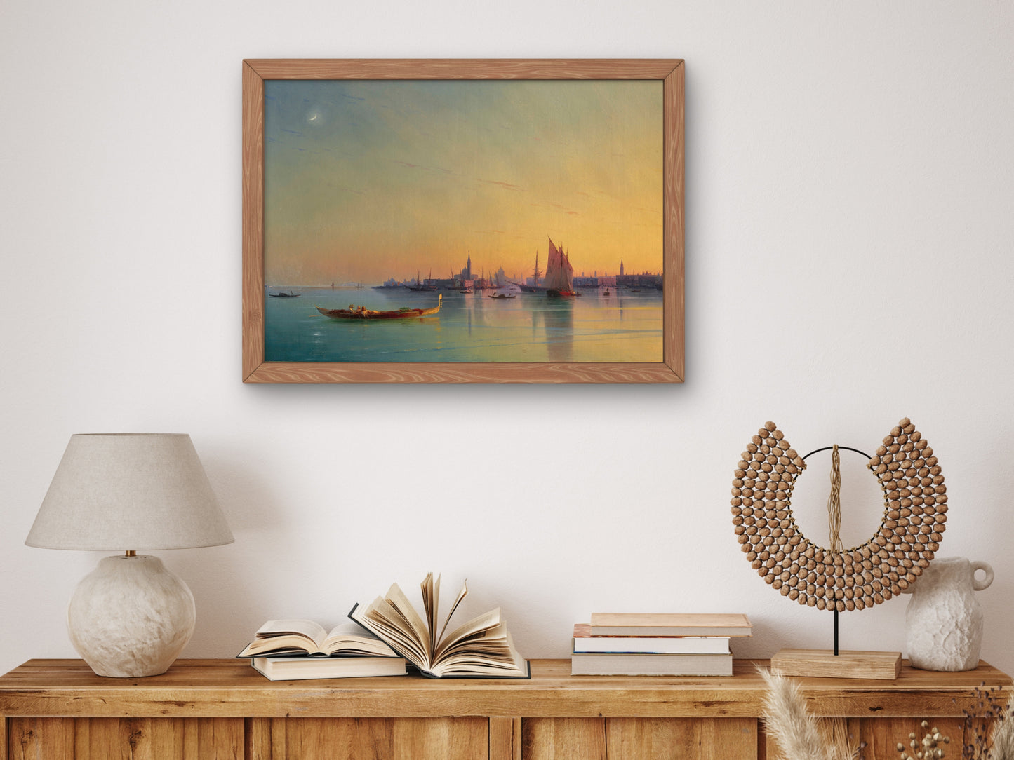 Venice at Sunset by Ivan Konstantinovich Aivazovsky 1873, Wall Art Print, Fine Art Reproduction, Museum Quality Decor, Poster