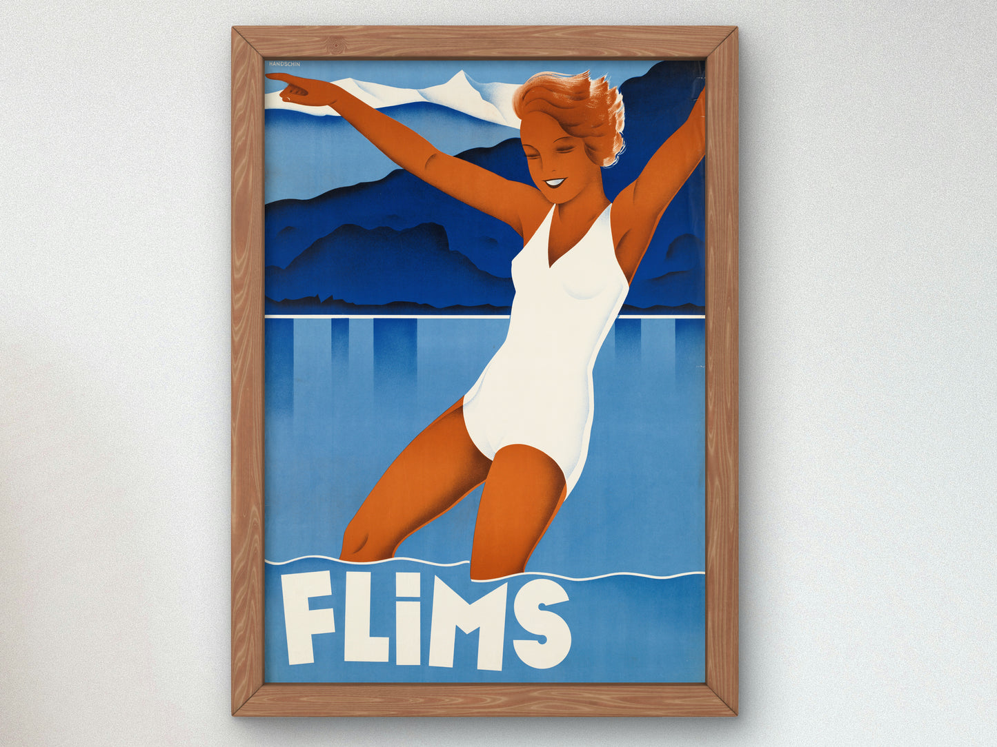 Flims by Anonymous, Wall Art Print, Fine Art Reproduction, Museum Quality Decor, Poster