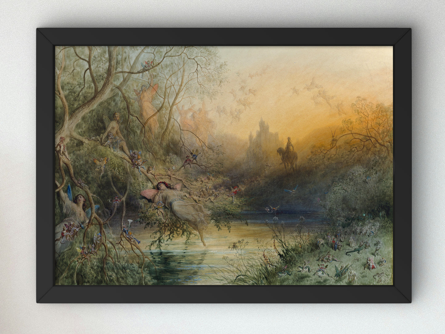 Fairy Land by Gustave Doré 1881, Wall Art Print, Fine Art Reproduction, Museum Quality Decor, Poster