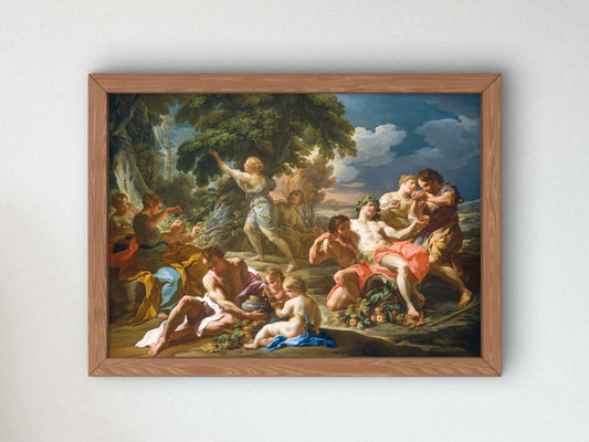 Autumn by Corrado Giaquinto 1740, Wall Art Print, Fine Art Reproduction, Museum Quality Decor, Poster