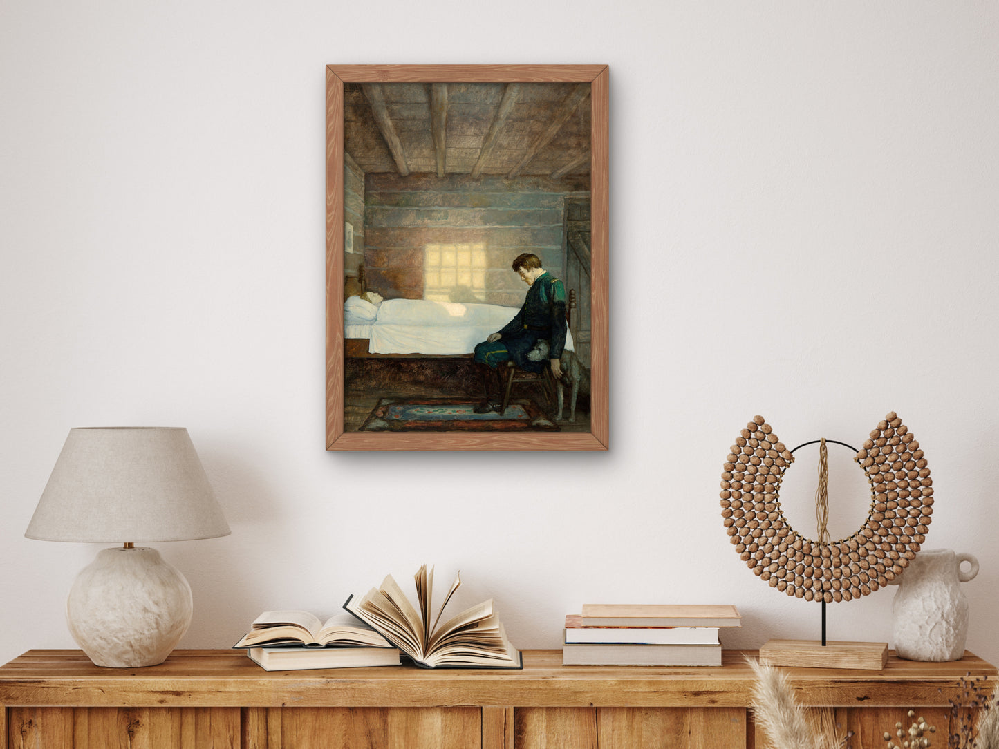 He Sat There until the Sun Went Down by Newell Convers Wyeth 1931, Wall Art Print, Fine Art Reproduction, Museum Quality Decor, Poster