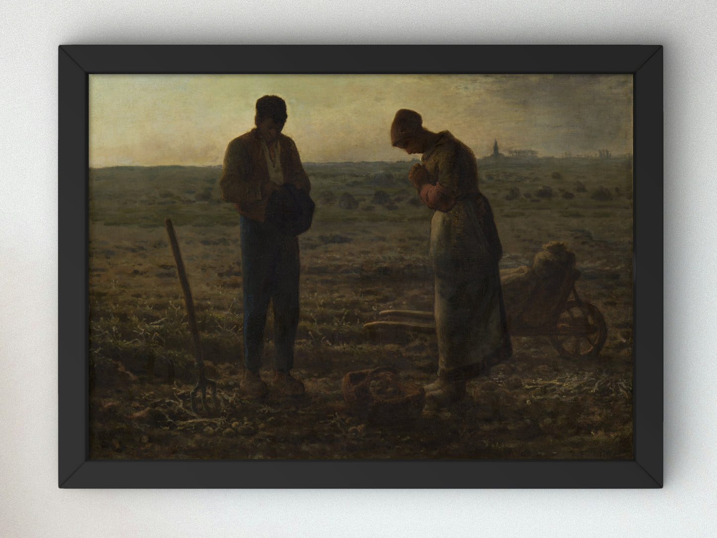 The Angelus by Jean François Millet 1857, Wall Art Print, Fine Art Reproduction, Museum Quality Decor, Poster