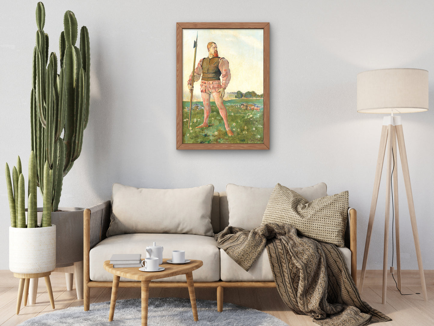 The Angry Warrior by Ferdinand Hodler 1910, Wall Art Print, Fine Art Reproduction, Museum Quality Decor, Poster