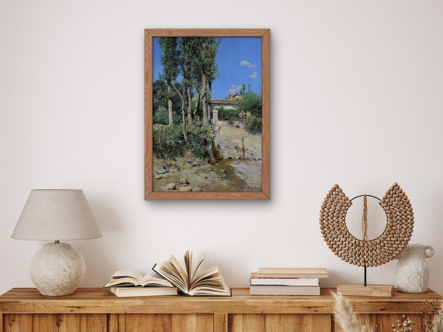 Spanish Landscape by Emilio Sánchez Perrier 1881, Wall Art Print, Fine Art Reproduction, Museum Quality Decor, Poster