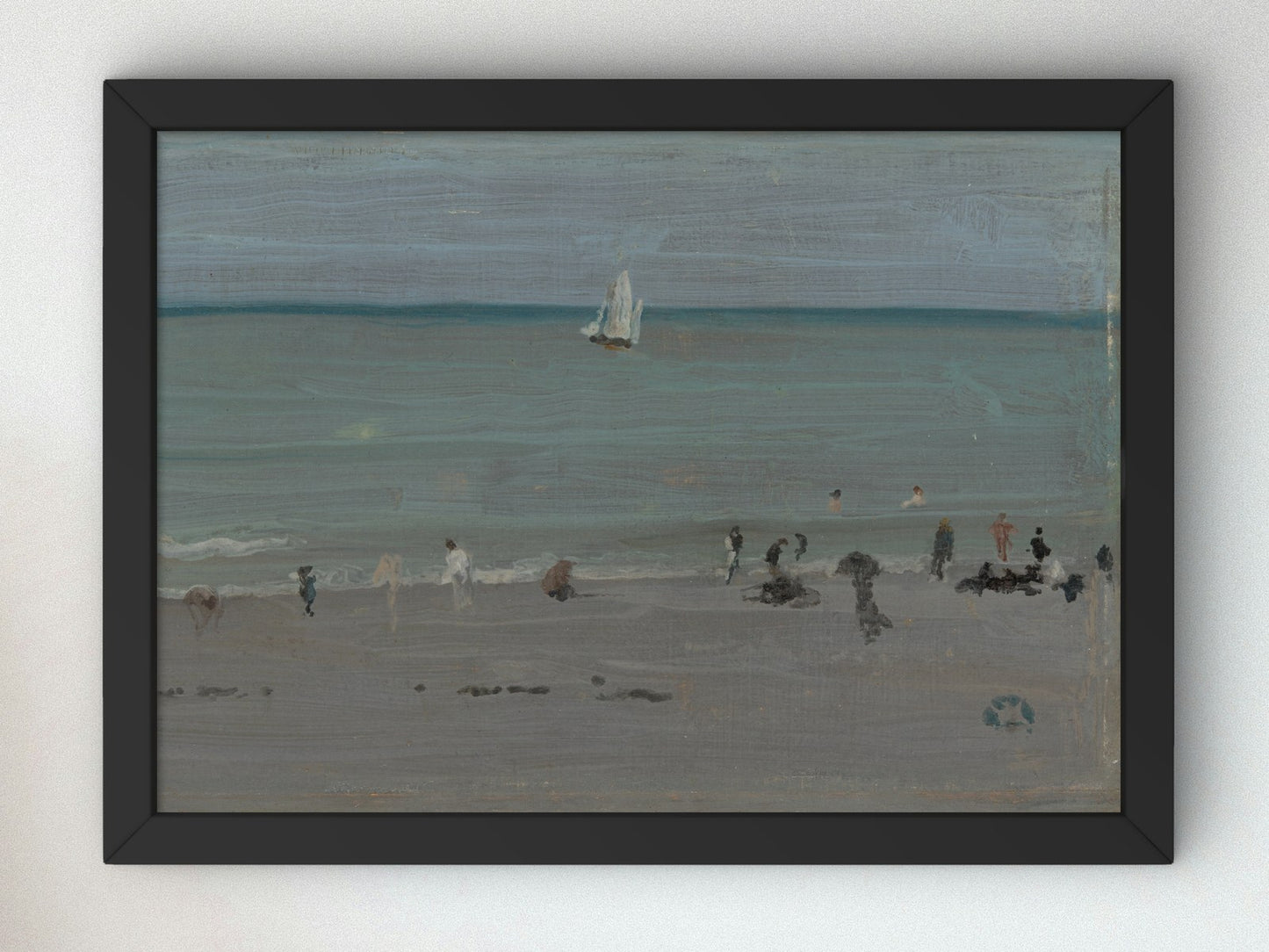 Coast Scene Bathers by James McNeill Whistler 1884, Wall Art Print, Fine Art Reproduction, Museum Quality Decor, Poster