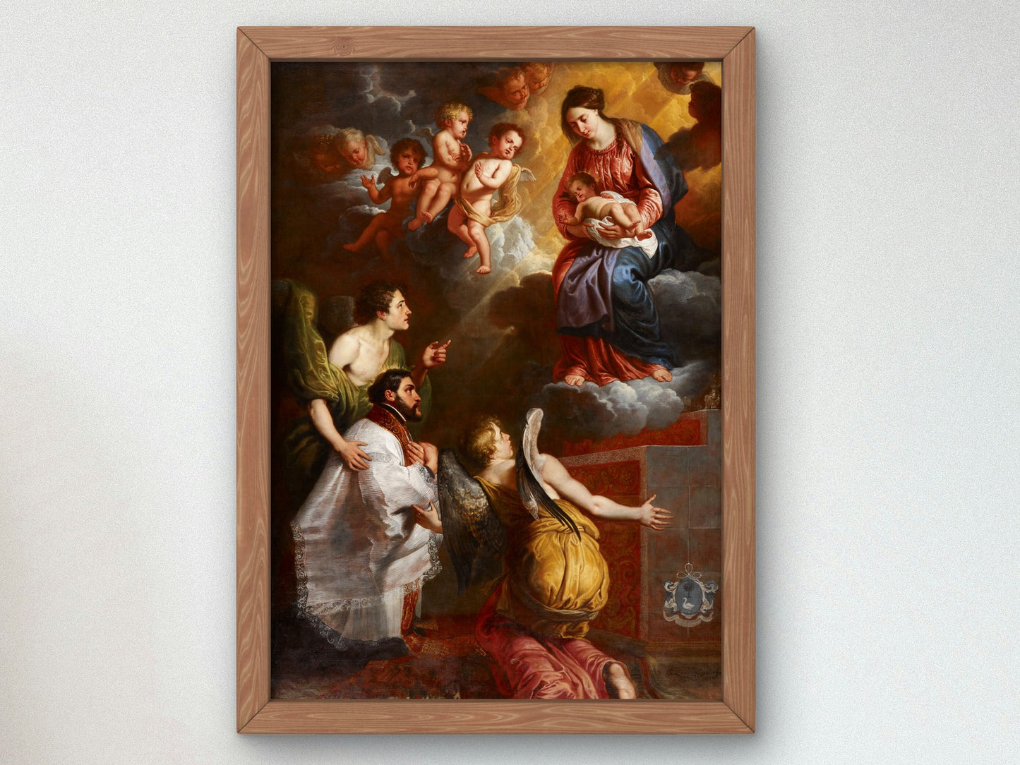 The Vision of St. Francis Xavier by Érasme Quellin the Younger 1656, Wall Art Print, Fine Art Reproduction, Museum Quality Decor, Poster