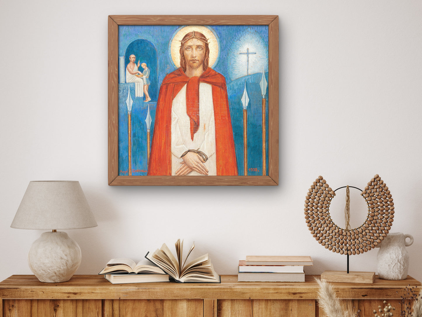 The Trial of Jesus by Ángel Zárraga 1938, Wall Art Print, Fine Art Reproduction, Museum Quality Decor, Poster