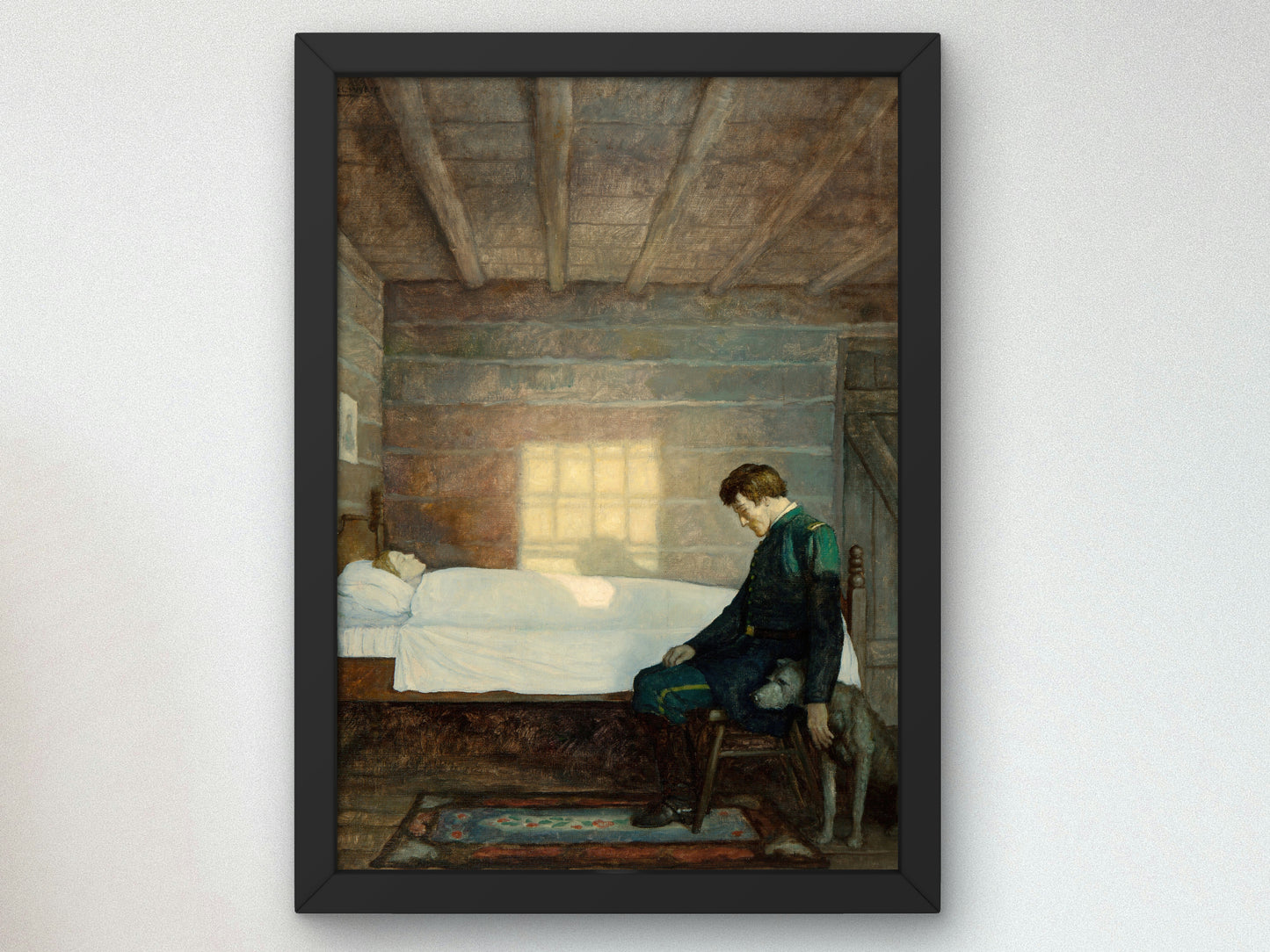 He Sat There until the Sun Went Down by Newell Convers Wyeth 1931, Wall Art Print, Fine Art Reproduction, Museum Quality Decor, Poster