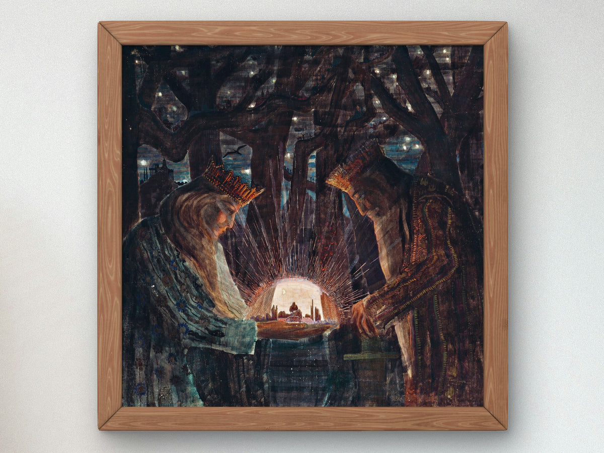 Fairy Tale by Mikalojus Konstantinas Čiurlionis 1909, Wall Art Print, Fine Art Reproduction, Museum Quality Decor, Poster