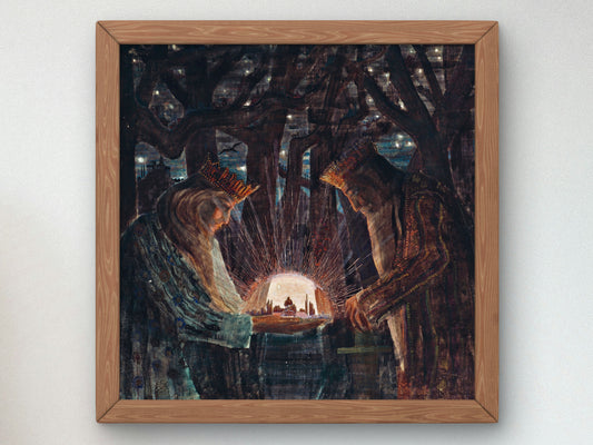 Fairy Tale by Mikalojus Konstantinas Čiurlionis 1909, Wall Art Print, Fine Art Reproduction, Museum Quality Decor, Poster
