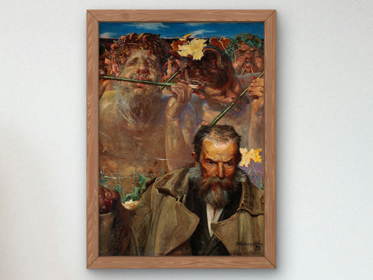 Story of a Song by Jacek Malczewski 1899, Wall Art Print, Fine Art Reproduction, Museum Quality Decor, Poster