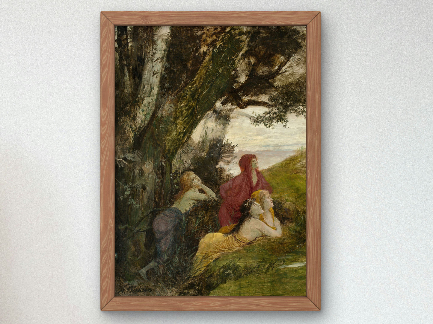 Dryads by Arnold Böcklin 1897, Wall Art Print, Fine Art Reproduction, Museum Quality Decor, Poster