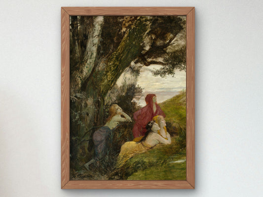 Dryads by Arnold Böcklin 1897, Wall Art Print, Fine Art Reproduction, Museum Quality Decor, Poster