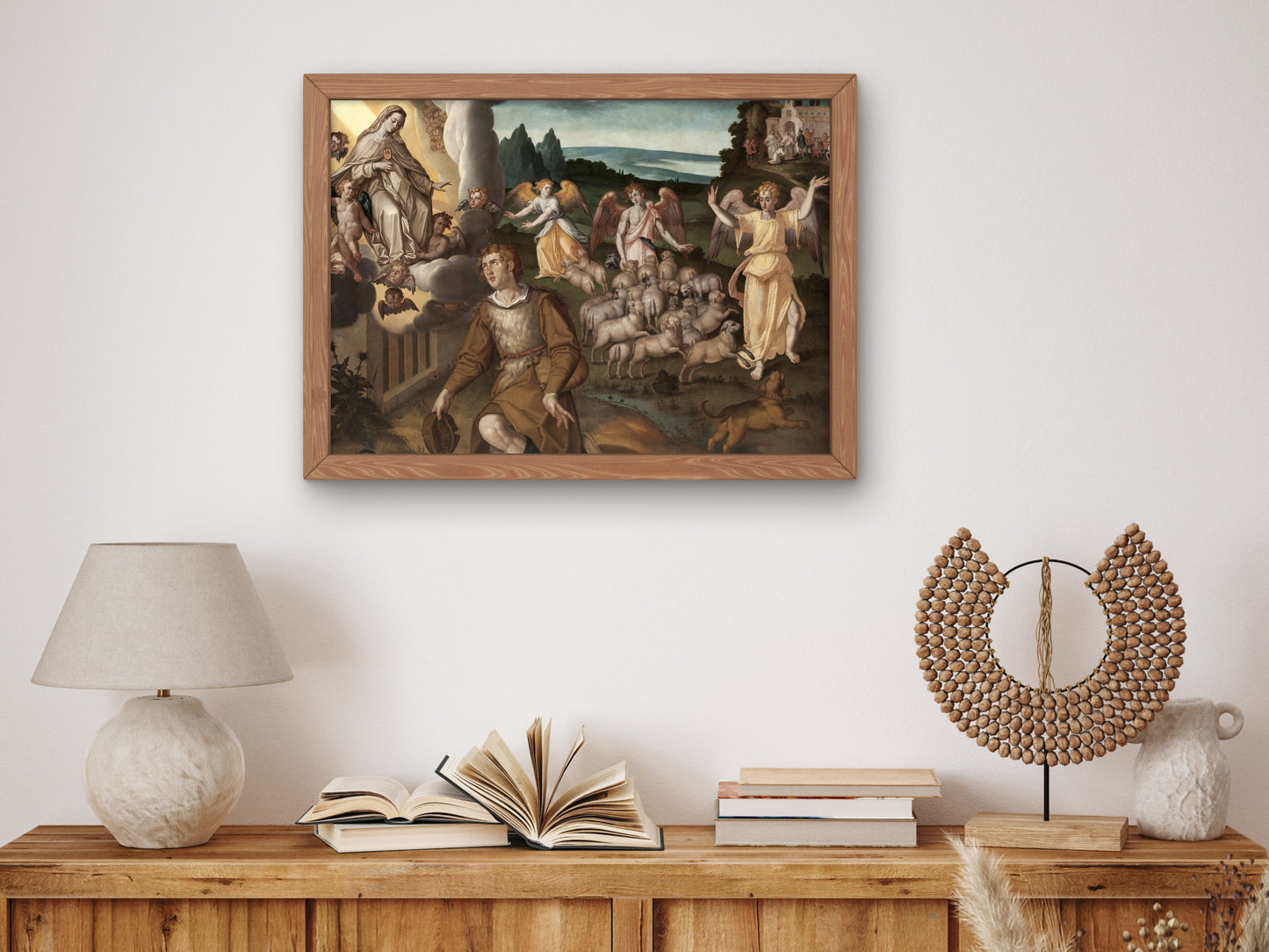 The Appearance of the Virgin to Saint Raymond Nonnatus by Francisco Pacheco 1600, Wall Art Print, Fine Art Reproduction, Museum Quality