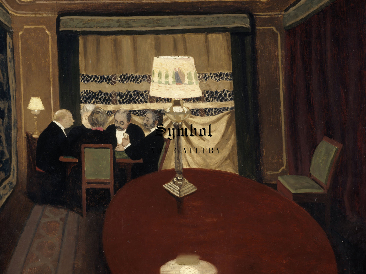 The Poker Game by Félix Vallotton 1902, Wall Art Print, Fine Art Reproduction, Museum Quality Decor, Poster