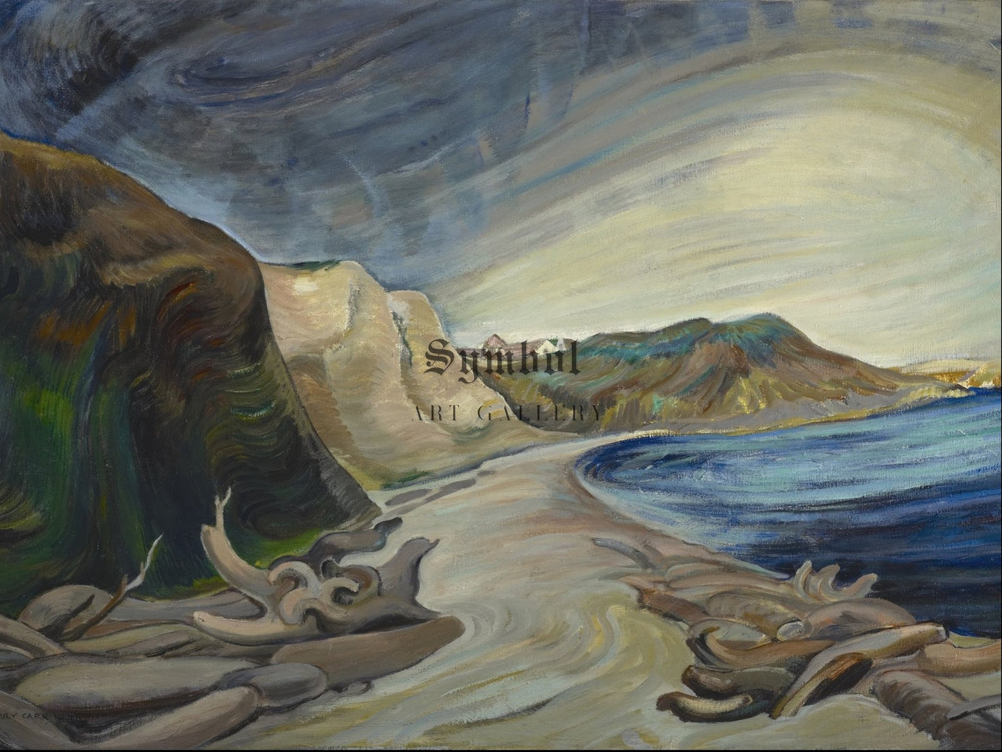 Shoreline by Emily Carr 1936, Wall Art Print, Fine Art Reproduction, Museum Quality Decor, Poster