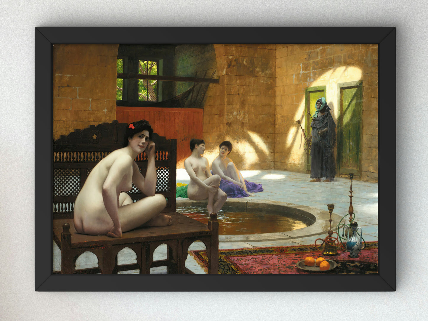 Women at the Bath by Jean Léon Gérôme, Wall Art Print, Fine Art Reproduction, Museum Quality Decor, Poster