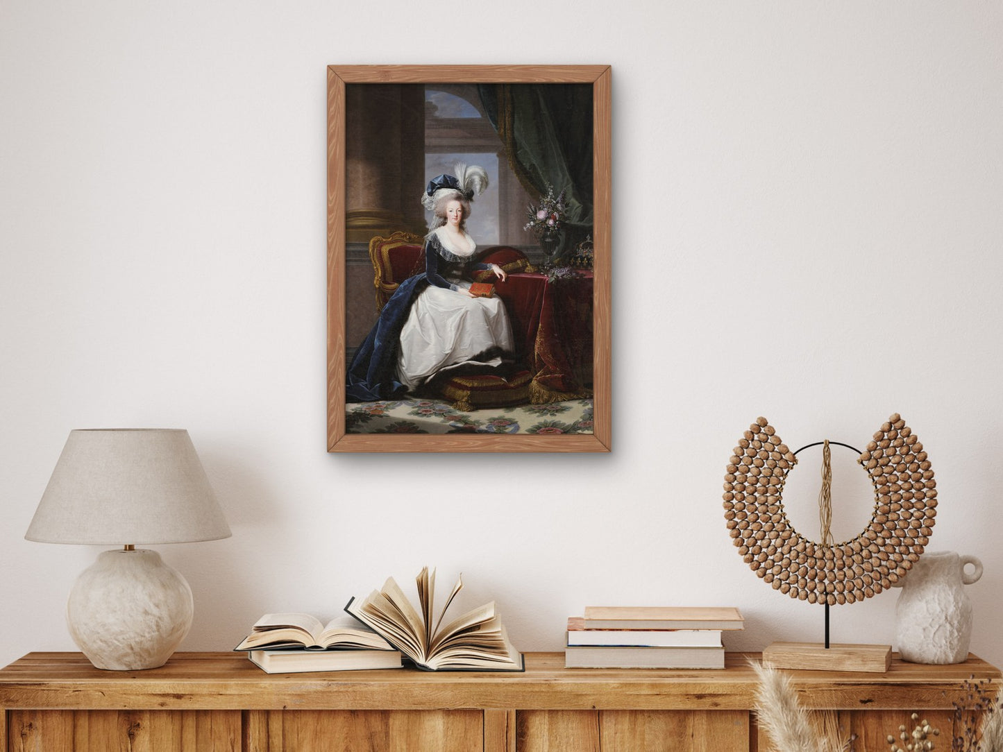Portrait of Marie Antoinette Queen of France by Élisabeth Vigée Le Brun 1788, Wall Art Print, Fine Art Reproduction, Museum Quality Decor