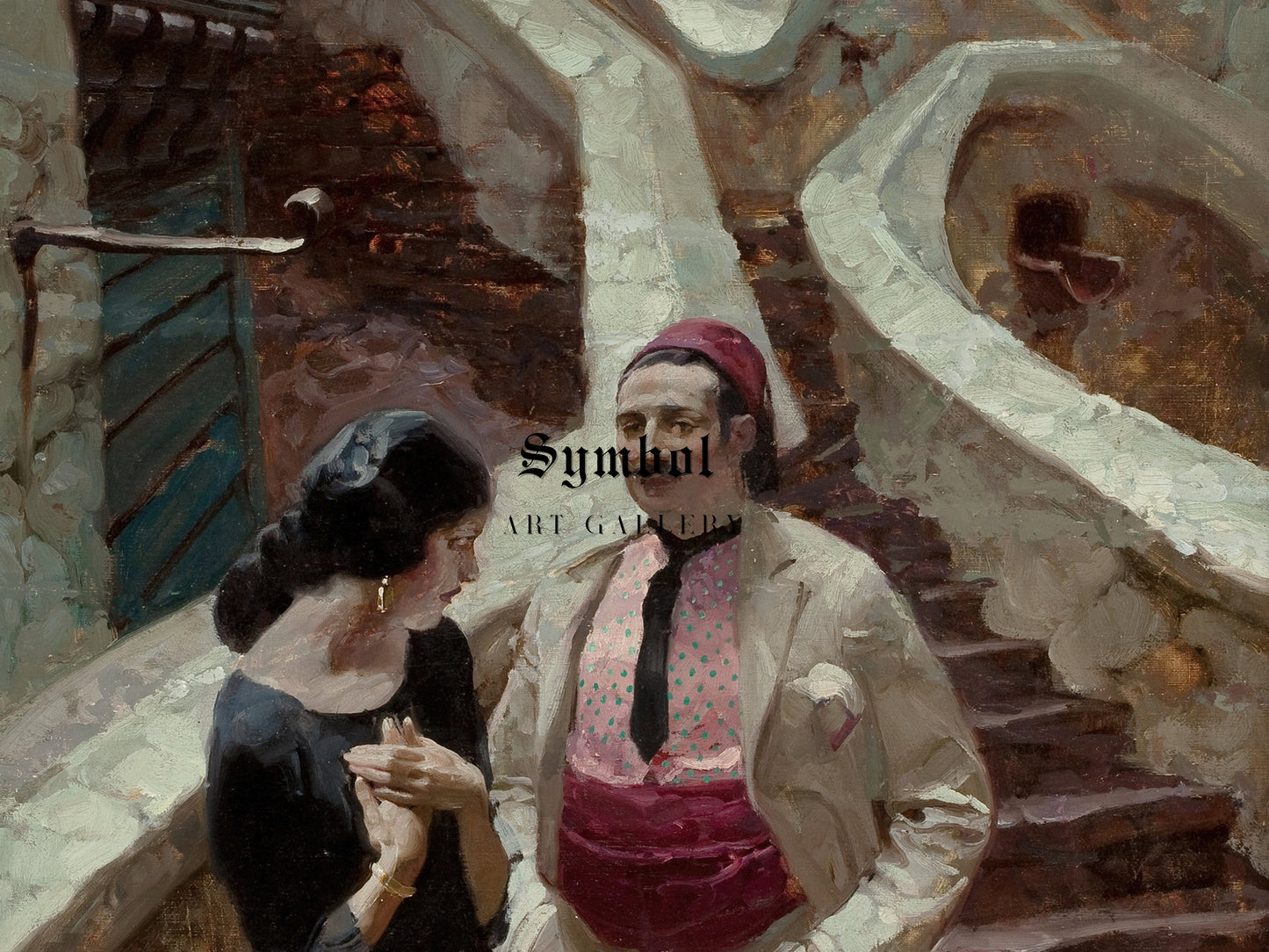 City of Temptation by Dean Cornwell 1924, Wall Art Print, Fine Art Reproduction, Museum Quality Decor, Poster