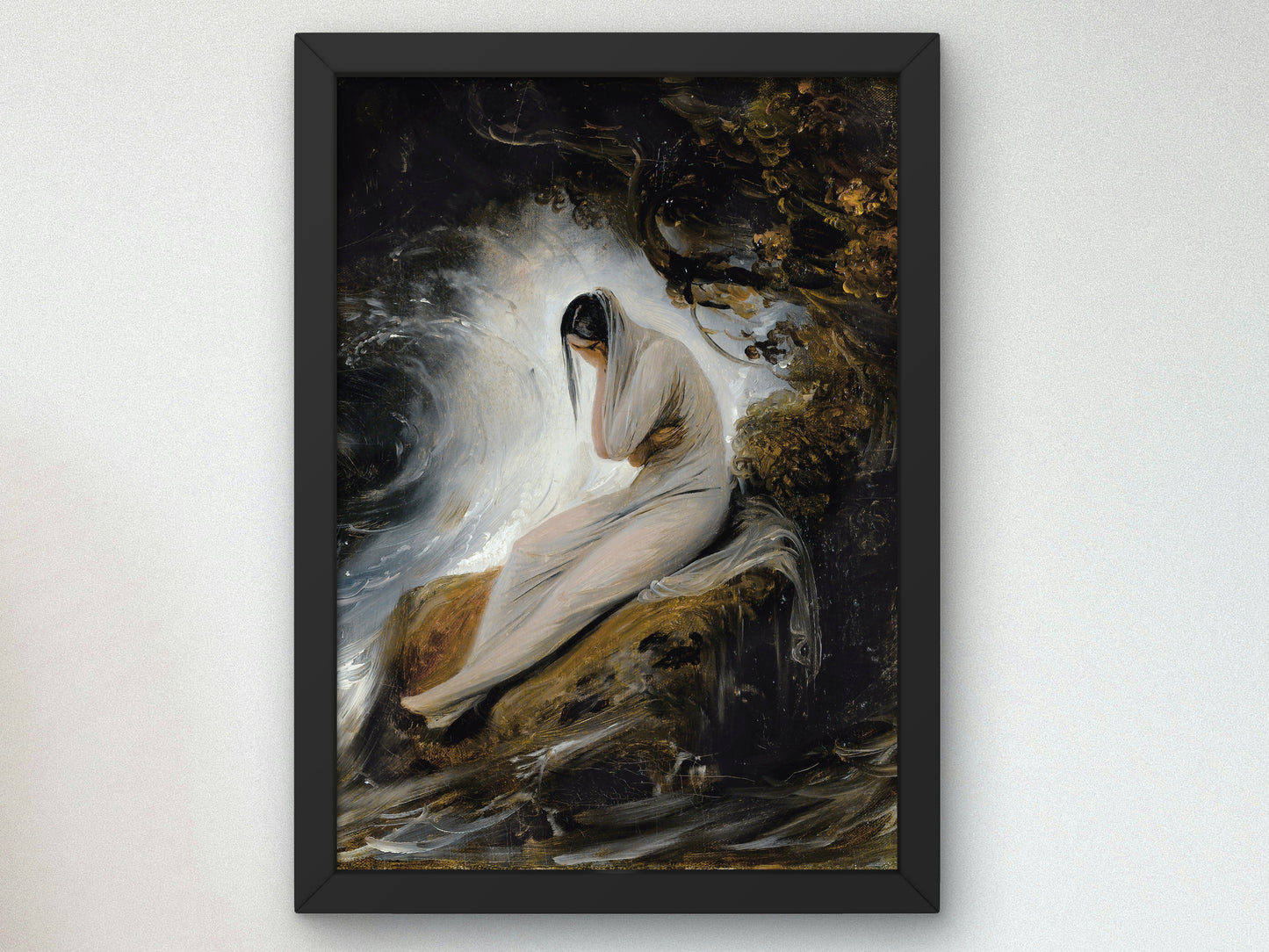 The Maiden's Lament by Horace Vernet, Wall Art Print, Fine Art Reproduction, Museum Quality Decor, Poster