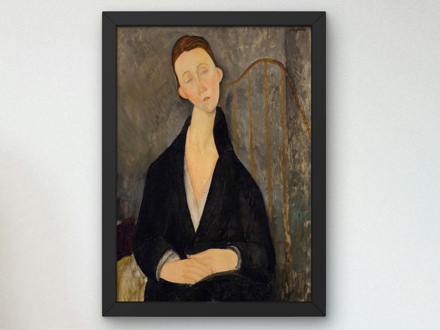 Lunia Czechowska by Amedeo Modigliani 1919, Wall Art Print, Fine Art Reproduction, Museum Quality Decor, Poster