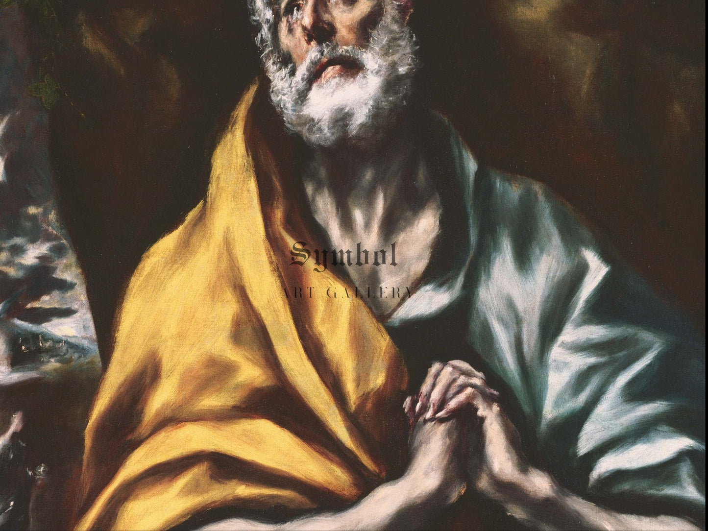 The Repentant St Peter by El Greco 1600, Wall Art Print, Fine Art Reproduction, Museum Quality Decor, Poster