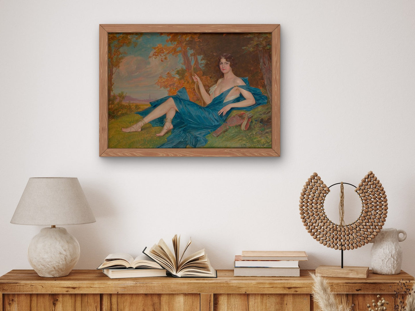 Diana by Paja Jovanović 1906, Wall Art Print, Fine Art Reproduction, Museum Quality Decor, Poster