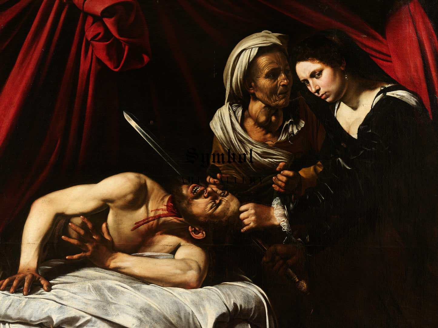 Judith Beheading Holofernes by Caravaggio 1598, Wall Art Print, Fine Art Reproduction, Museum Quality Decor, Poster
