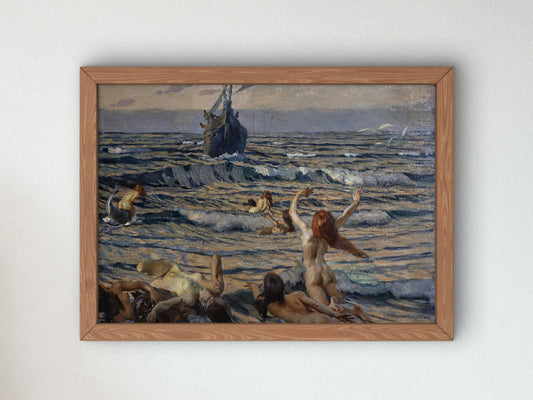 Return of Ulysses by Ettore Tito 1919, Wall Art Print, Fine Art Reproduction, Museum Quality Decor, Poster