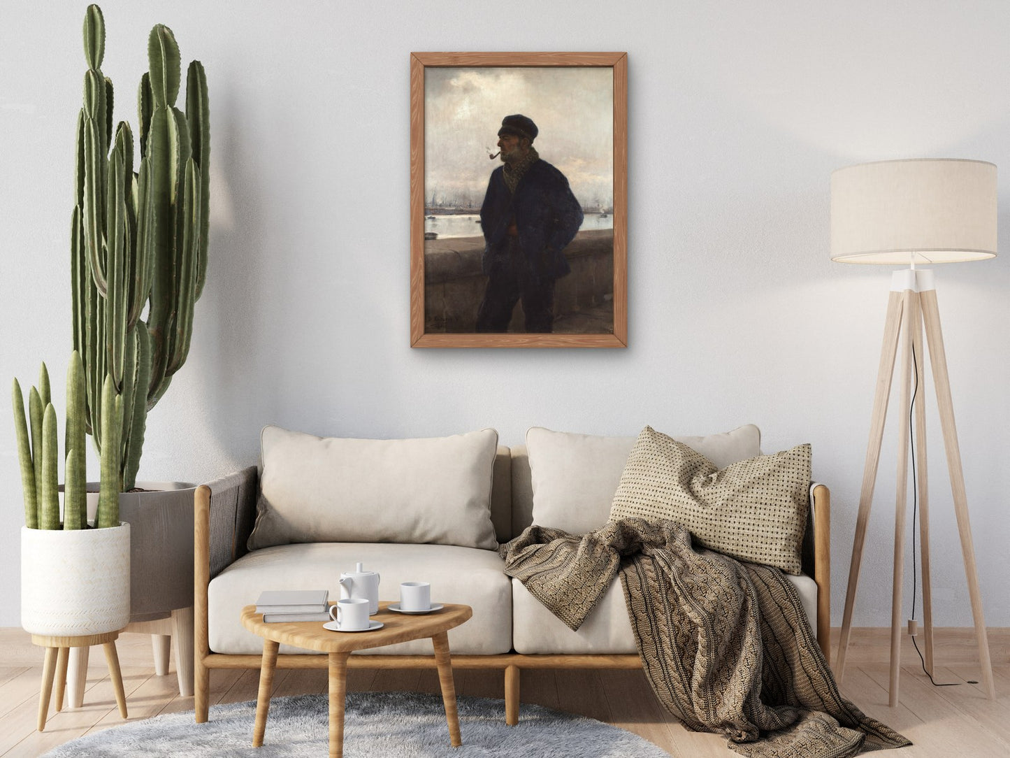 Portrait of a Barceloneta Cooper by Dionisio Baixeras Verdaguer 1890, Wall Art Print, Fine Art Reproduction, Museum Quality Decor, Poster