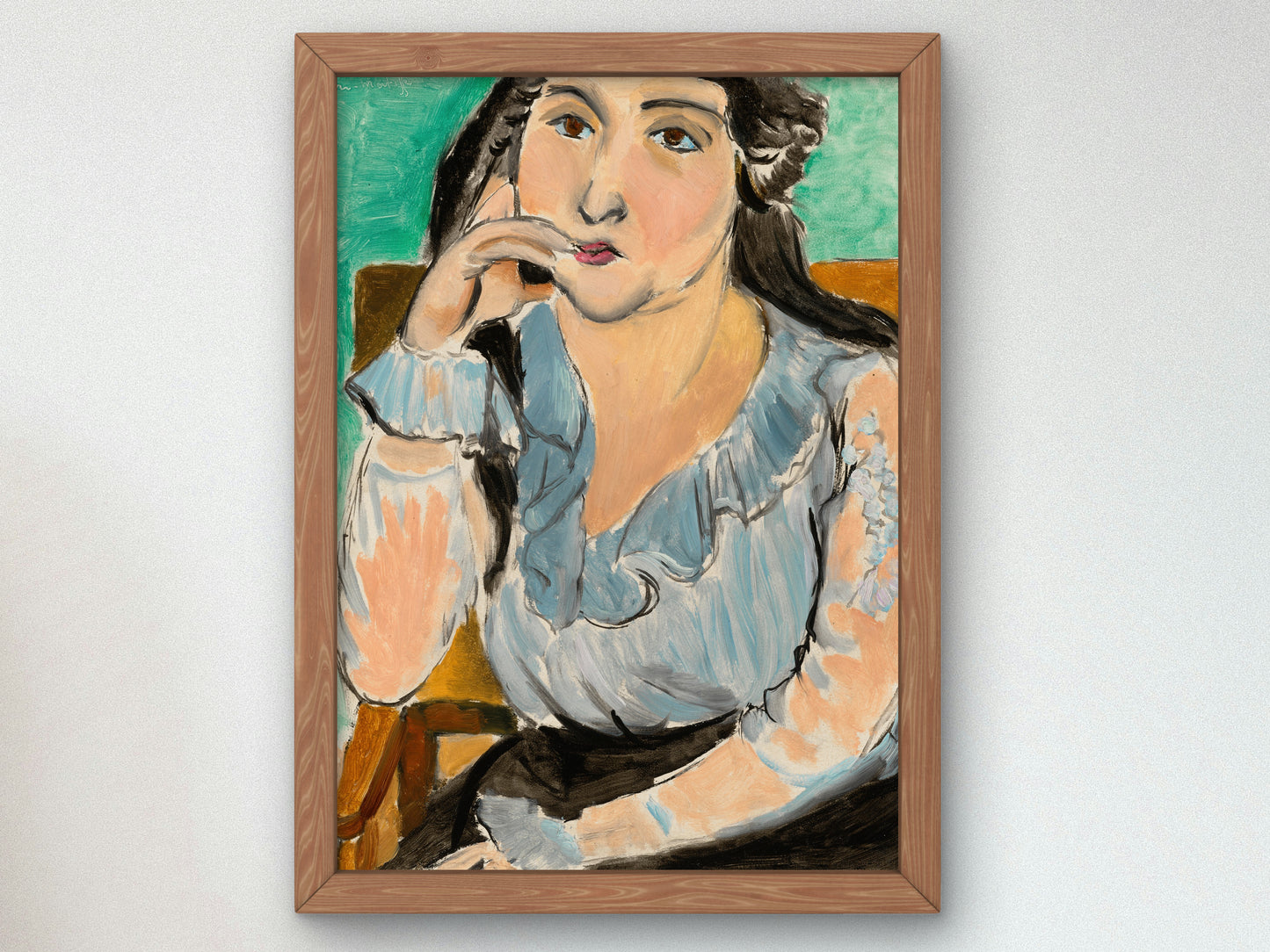 Portrait of a Woman Lorette by Henri Matisse 1916, Wall Art Print, Fine Art Reproduction, Museum Quality Decor, Poster