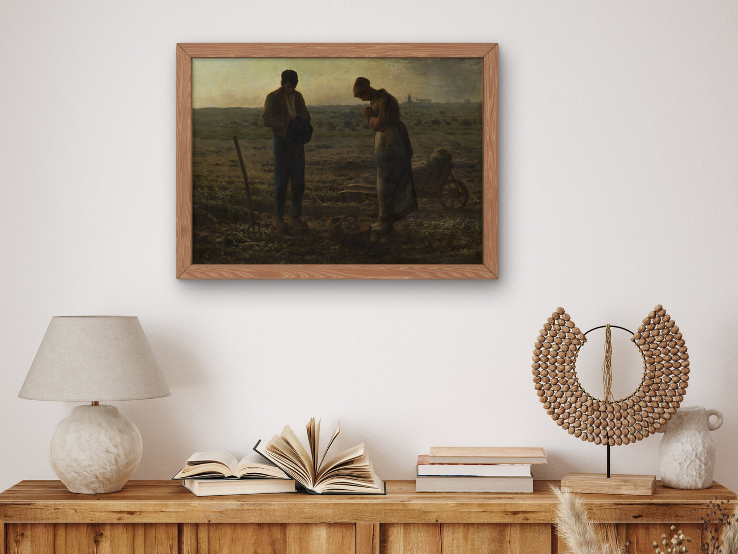 The Angelus by Jean François Millet 1857, Wall Art Print, Fine Art Reproduction, Museum Quality Decor, Poster